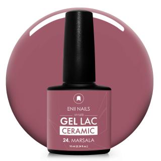 Gel laK Ceramic 24 Marsala - gelový lak bez HEMA, 10 ml