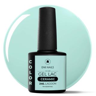 Gel lak Ceramic 246 Lagoon - gelový lak bez HEMA, 10 ml