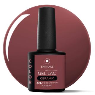 Gel lak Ceramic 278 Noir Cranbery - gelový lak bez HEMA, 10 ml