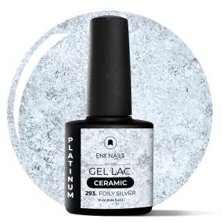 Gel lak Ceramic 293 Foily Silver - gelový lak bez HEMA, 10 ml