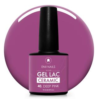 Gel laK Ceramic 40 Deep Pink - gelový lak bez HEMA, 10 ml