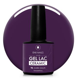 Gel lak Ceramic 98 Dark Dalia - gelový lak bez HEMA, 10 ml