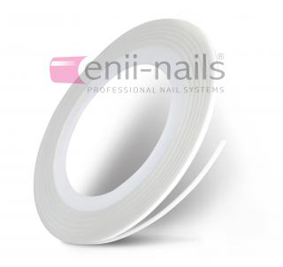 Nail art páska - bílá, 1 mm