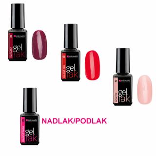 Sada Gel lak 5 ml (3x barva dle vlastního výběru + 1x nadlak/podlak)