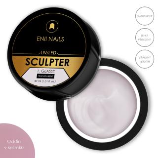 Sculpter 1. Glassy 30ml - stavební UV/LED gel