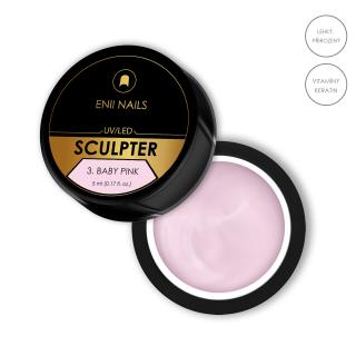 Sculpter 3. Baby pink 5ml - stavební UV/LED gel