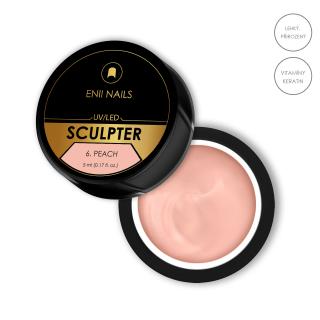 Sculpter 6. Peach 5ml - stavební UV/LED gel