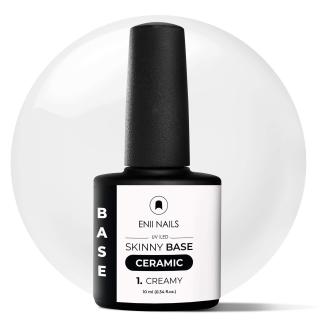 Skinny Base Ceramic 1 Creamy - mléčná polokrycí báze, 10 ml