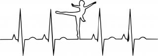 Baletka EKG - plastová šablona 280 Rozměr: D 29x29cm