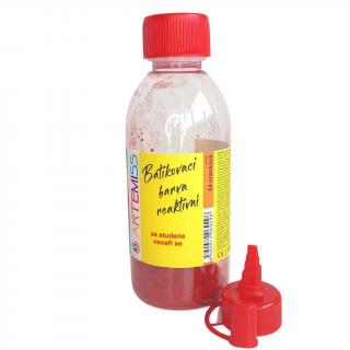 Batikovací reaktivní barva(batika za studena) Vyberte odstín: 14 černá, Vyberte velikost: 13g(250ml)