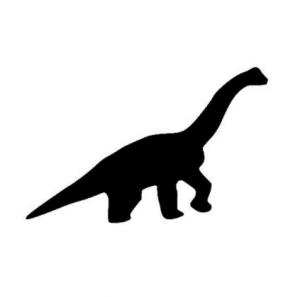 Dinosaurus - plastová šablona 113 Rozměr: A 6,5x9cm