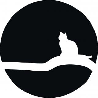 Kočka a měsíc - plastová šablona 403 Rozměr: B 14,5x14,5cm