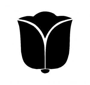 Kytka - tulipán - plastová šablona 252 Rozměr: B 14,5x14,5cm