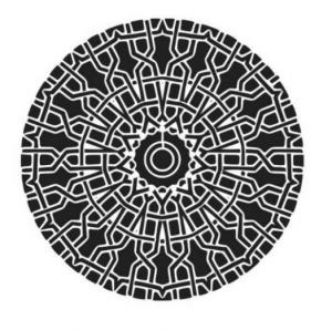 Mandala - plastová šablona 007 (29x29cm) Rozměr: G 29x29cm