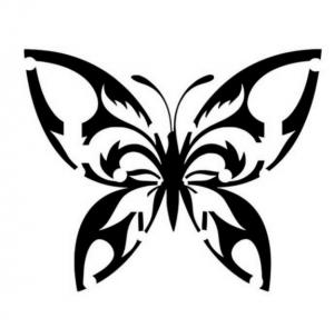 Motýl - plastová šablona 011 Rozměr: B 14,5x14,5cm