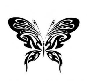 Motýl - plastová šablona 093 Rozměr: C 14,5x14,5cm