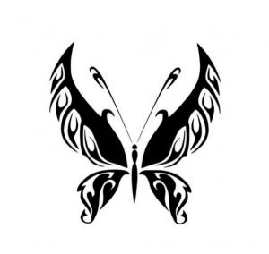 Motýl - plastová šablona 094 Rozměr: C 14,5x14,5cm