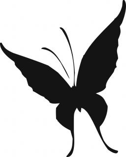 Motýl - plastová šablona 291 Rozměr: A 6,5x9cm