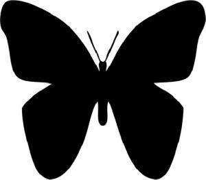 Motýlci - plastová šablona 020 Rozměr: A 6,5x9cm