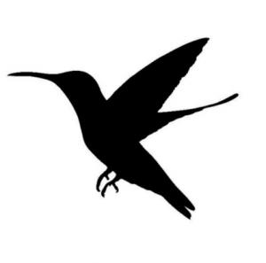 Pták - plastová šablona 135 Rozměr: B 14,5x14,5cm
