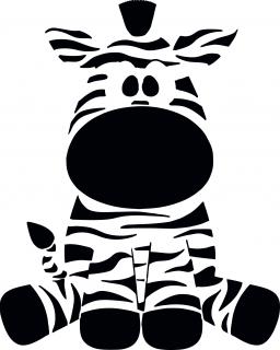 Zebra - plastová šablona 317 (29x29cm) Rozměr: G 29x29cm