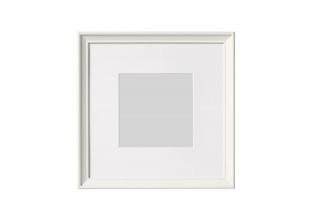 Bílý dřevěný rámeček - 23x23cm