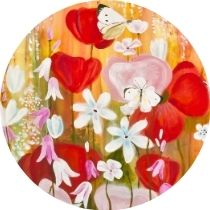 Knoflík oděvní S OUŠKEM 1,8cm - Láska tvoří 1