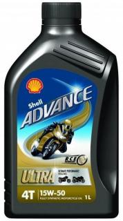 Shell Advance Ultra 4T 15W50 velikost balení: 1l