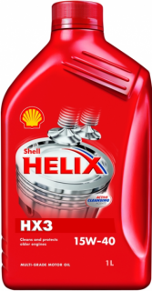 Shell Helix HX3 15W40 velikost balení: 1l