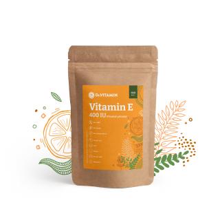 Vitamin E 400 IU přírodní (tokoferol) - 100 kaps.