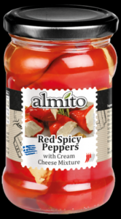Almito Sladké cherry papriky plněné sýrem 280 g