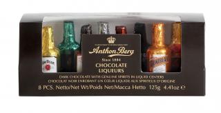 Anthon Berg lahvičky s alkoholem  liquers  8 ks 125 g
