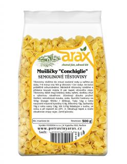 ARAX Těstoviny semolinové mušličky  Conchiglie  500 g