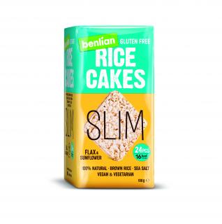 Benlian Rice cakes slim rýžové chlebíčky len a slunečnice 100 g