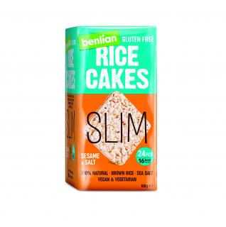 Benlian Rice cakes slim rýžové chlebíčky sezam a sůl 100 g