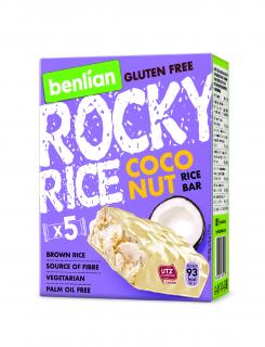 Benlian Rocky Rice rýžová tyčinka bílá čokoláda - kokos mulipack 5x 18 g