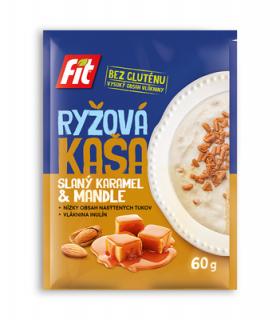 Fit-rýžová kaše slaný karamel a mandle 60g