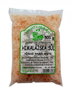 Himalájská sůl růžová hrubá 500g