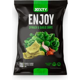 JOXTY ENJOY CHIPS Bramborové chipsy se špenátem a česnekem 40 g