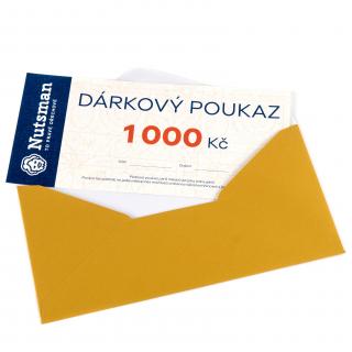Nutsman Dárkový tištěný poukaz 1000 Kč