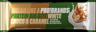 PROBRANDS PROTEIN BIG BITE - bílá čokoláda/karamel 45 g
