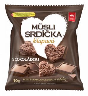 Semix Musli srdíčka křup. čokoláda-sáček 50g