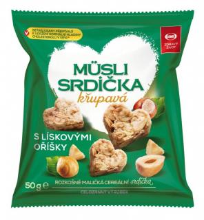 Semix Musli srdíčka s lískovými oříšky 50g