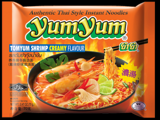 YUM YUM Instantní nudlová polévka s příchutí Tom Yum Creamy 70 g