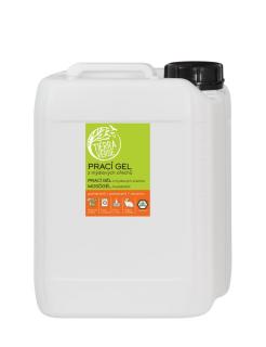 Prací gel z mýdlových ořechů s BIO pomerančovou silicí (kanystr 5 l)