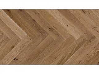 Dřevěná podlaha - Dub Toffee Herringbone 130 (Barlinek) - třívrstvá