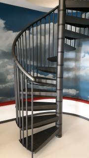 Točité vřetenové schody - Rondo Color Rondo Color: Průměr 120cm, sestava 12 stupňů + podesta