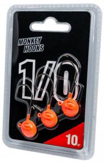 Monkey Lures Jigová hlavička MNKY 1/0 Orange-Yellow 3ks Varianta: 10gr