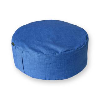 GADEO meditační sedák UNI modrá polštář se špaldovými slupkami + potah