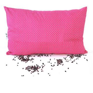 GADEO nahřívací pohankový polštářek LITTLE DOTS FUCHSIA 18x28 cm, pohankové slupky se směsí bylin